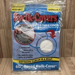 Kwik-covers Set Of (3) 60" White Round Banquet Table 60PK-W Sealed New. Price: $19.95.