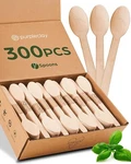 Purpleclay Disposable Wooden Spoons- 300 Pcs New. Price: $24.97.