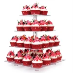 Yestbuy 4 Tier Cupcake Stand, Acrylic Tower Holder, Clear New. Price: $28.74.