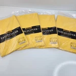Of Amscan 84" Round Yellow Plastic Tablecloth Disposable Party Cover New. Price: $16.99.