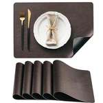 Dolopl Placemats Set Of 6 Reversible Dual-color Faux Leather Heat Resistant New. Price: $38.98.