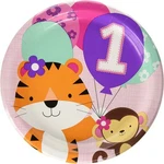 One Is Fun Girl Jungle Animals Cute 1ST Birthday Party 9" Paper Dinner Plates New. Price: $9.99.
