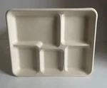 100/400 Compostable Disposable Paper Plate 5 Compartment 10" Heavy-duty New. Price: $69.00.