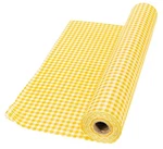 Yellow Plaid Gingham Plastic Tablecloth Roll Banquet Party Decor 100FTX40" New. Price: $39.99.