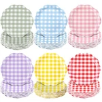 120 Pcs Gingham Paper 7 Inch Pastel Party Dessert Plates, Spring Gingh... New. Price: $31.26.