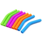 Gfdesign Food Grade Silicone Straw Elbows Tips Soft Reusable 8MM, Multicolor New. Price: $9.11.