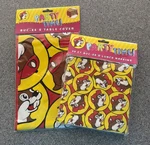 Buc-ee Party Time Table Cover 104 X 54 & 40CT. Lunch 13" Napkins Logo New. Price: $20.00.