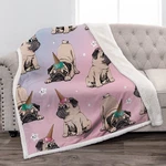 Jekeno Foodie Blanket For Girls - Pugs Gifts Lovers Women Mom Boy... New. Price: $30.34.