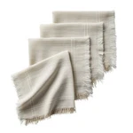Pack Napkin Set 20" X 57% POLYESTER/43% Cotton Machine Washable. Price: $13.25.