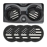 4 Pack Car Cup Holder Coasters, Colored American Flag Us Insert New. Price: $8.45.