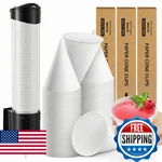 Roshtia 600 Pcs 4 Oz Snow Cone Cups Paper Thicken Disposable With 1 Dispens New. Price: $81.15.