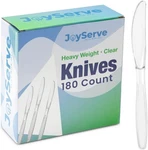 Clear Plastic Knives - (bulk Pack 180) Disposable Utensils New. Price: $18.21.