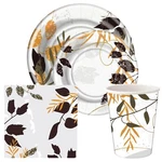 Hanna Signature Leafy Canopy Disposable Paper Plates, Cups & Napkins New. Price: $81.88.