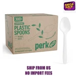 Perk Eco Compostable Pla Spoon, Medium-weight, White, 300/PACK (PK56203) New. Price: $26.57.