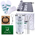 Golf Gifts For Men - 9PC Set: Tumbler, Towel, Socks, Key Chain, Bracelet, Tha... New. Price: $29.01.