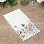 50 White 8"X4" Paper Cocktail Napkins With Wildflower Butterfly Design Wedding New. Price: $7.82.