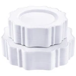 Colosus 100 Pcs White Plastic Set,fancy Beaded Plates-european Retro P... New. Price: $60.51.