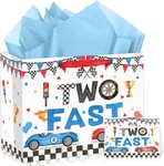 Two Fast Birthday Bags For Baby Boys Large Racing Car 2ND Party Favor New. Price: $11.19.