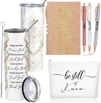 Domensi 6 Pcs Christian Gifts For Women 20 Oz Tumbler Marble Sign Makeup Bag New. Price: $46.38.