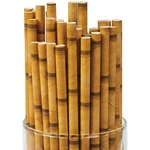 Bamboo Paper Straws (24PC) - Party Supplies Pieces New. Price: $13.09.