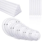 80PCS Cake Tier Stacking Kit 10PCS Clear Separator Plates For 4, 6, 8, 10, New. Price: $28.26.