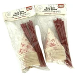 Rival Paper Snow Cone Cups And Straws 40 20 Red White New In Package. Price: $15.99.