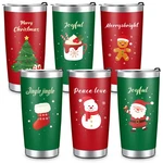 Skylety 6 Pcs 20 Oz Christmas Travel Mug Stainless Steel Tumbler Cup Lid Vacuum New. Price: $74.23.