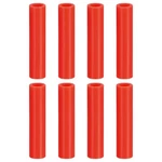 Uxcell 8PCS Silicone Straw Tips, Metal Covers, Soft Reusable 6MM, Red New. Price: $15.99.
