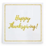 Happy Thanksgiving Cocktail Napkins, 50 Pack, Gold Foil Design, Disposable Pa... New. Price: $18.95.