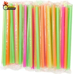 100-PIECES Of Plastic Disposable Jumbo Straws Individually Wrapped Inches Lon New. Price: $26.31.