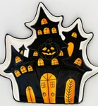 Haunted House Cookie Serving Platter Plate Halloween Ashland Ghost Pumpkin New. Price: $24.99.
