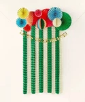 Kate Spade Multicolor Honeycomb - Streamer Customizable Banner Party Decor Kit New. Price: $18.75.