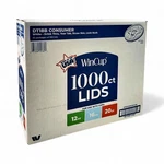 Wincup Lids With Drink Thru Tear Back & Straw Slot White, 12-20 Oz 1000 Count New. Price: $32.91.