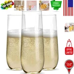 Stylish 48 Count Plastic Champagne Flutes - Ideal For Gatherings & Celebrations New. Price: $68.99.