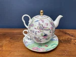 Wedgwood Butterfly Bloom Bone China Individual Set Teapot Cup Saucer New. Price: $174.95.