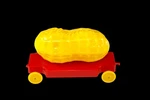 Vintage 1950'S Elmar Planters Mr Peanut Toy Train Car With Used. Price: $95.00.