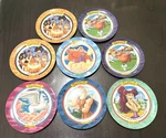Vintage Mcdonald's 1997 Disney Hercules Collector Plates Complete Set Of 8 Used. Price: $124.95.