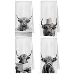 Funny Highland Cow Bathroom Hand Towels Set Of 4, Farmhouse Decor, H... New. Price: $27.60.