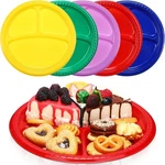 50 Pcs 10 Inch Plastic 3 Compartment Divided Plates Heavy Disposable D... New. Price: $34.30.