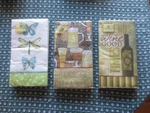 3 Pkg. - 15 Count Cypress Home Guest Napkins Morning Dew, Wine, Brewsky Sports New. Price: $12.00.