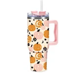 Jarthenaamcs Fall Pumpkin Tumbler With Lid Straw 40 Ounces, Pink Orange Black New. Price: $33.70.