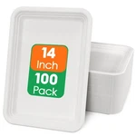 Ecolipak 100 Pack 14 Inch Disposable Food Crawfish Trays, Compostable Large P... New. Price: $67.49.