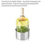 Final Touch Customizable Ice Wine Bottle CHILLER-FTC14-NEW Orig Box. Price: $23.00.