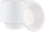 100 Count Disposable 12 Ounce White Plastic Soup Bowls New. Price: $16.99.