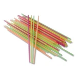 Berkley Square Neon Sip Sticks, 5.5" Polypropylene, Assorted Colors, 1,000/PACK New. Price: $13.64.