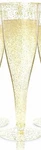 Qty = 100: Prestee, Glitter Champagne Flutes, 4.5OZ, Gold, 812489030214, 113111 Open. Price: $25.05.