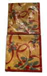 Creative Papers By C.r. Christmas Dinner Napkins & Plates Ribbons And Holly New. Price: $22.00.