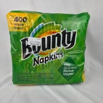 Bounty Paper Napkins, White, 400 Count New. Price: $9.95.