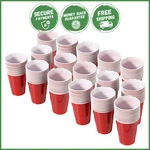 Disposable Drinking Red Party Cups Stackable Plastic Beverage Supplies New. Price: $16.41.