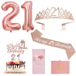 21ST Birthday Decorations For Her Zjdztk,including Rose Gold Sash, New. Price: $16.20.